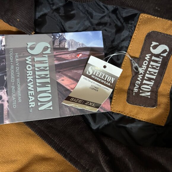 Steelton Workwear Canvas Coverall • Copper • Heavy-Duty Insulated • 2XL (NWT) - Picture 7 of 7